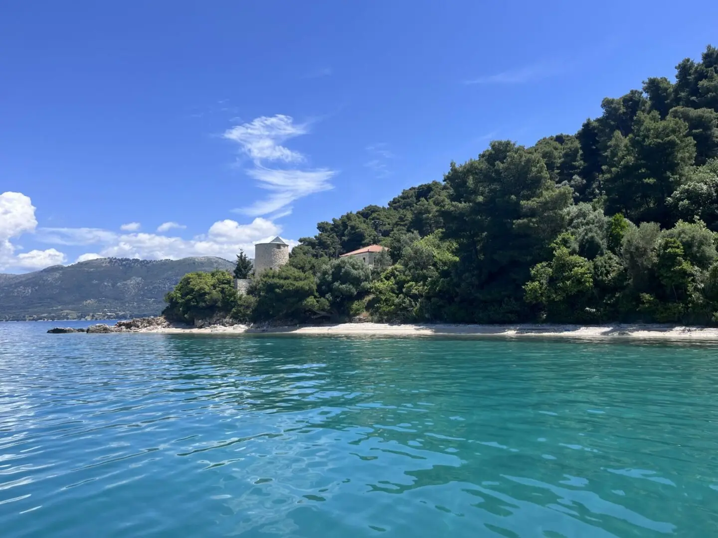 The south Ionian coast seen from the water